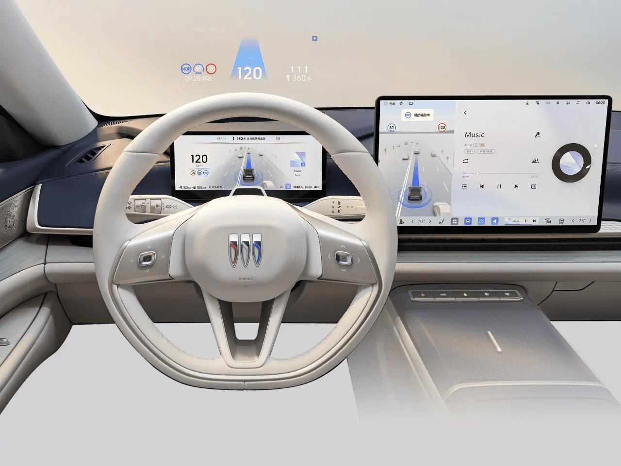 别克至境E7内饰谍照曝光 将一季度发布